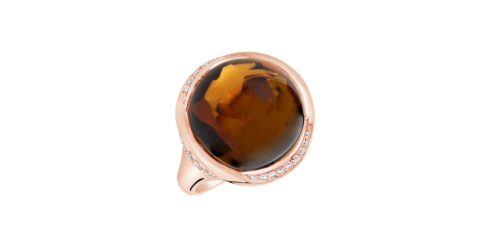 Prsten s quartzem diamanty Gentility Sin