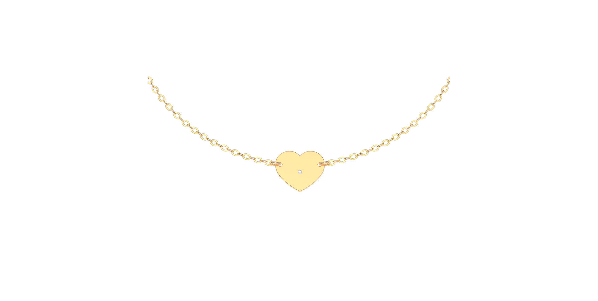 Náramek s diamantem My Heart