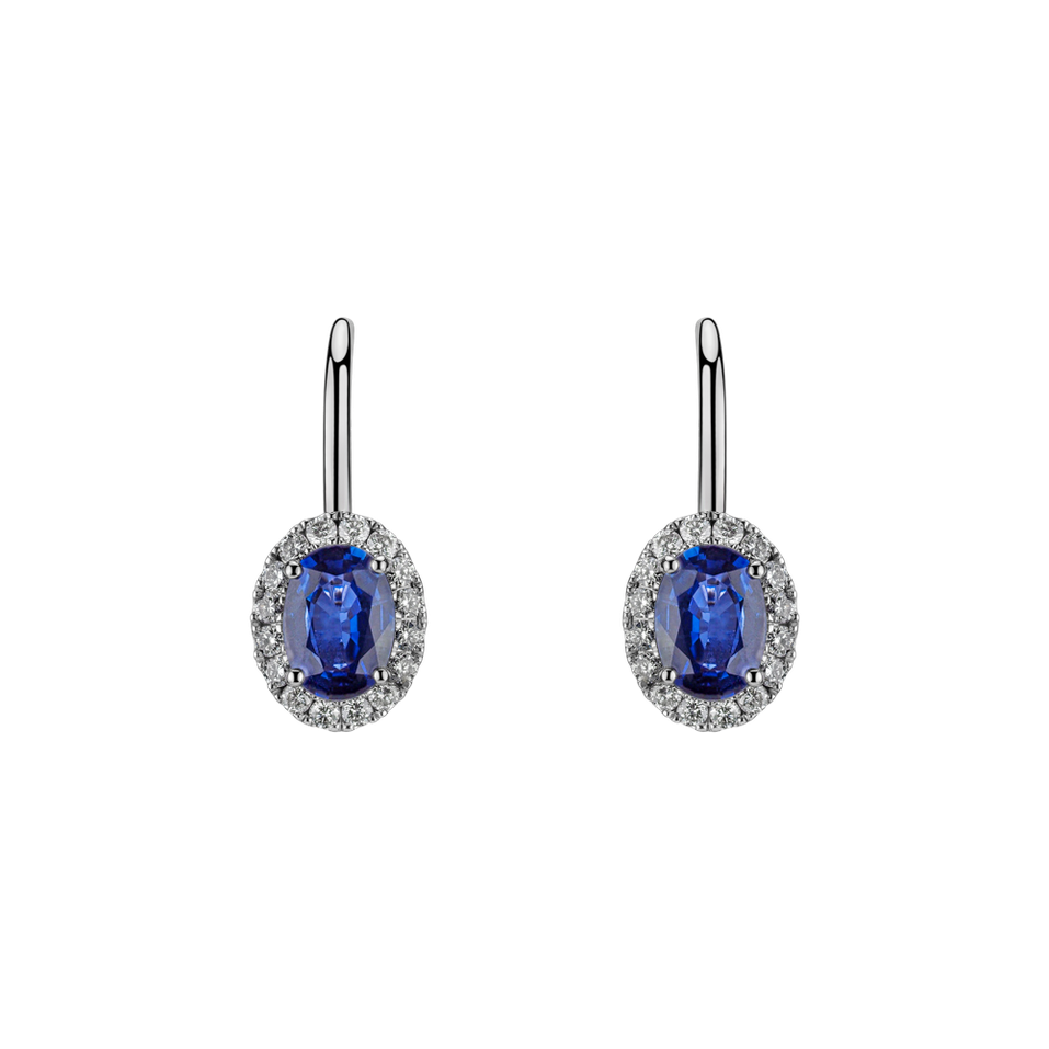 Náušnice s safírem a diamanty Imperial Allegory