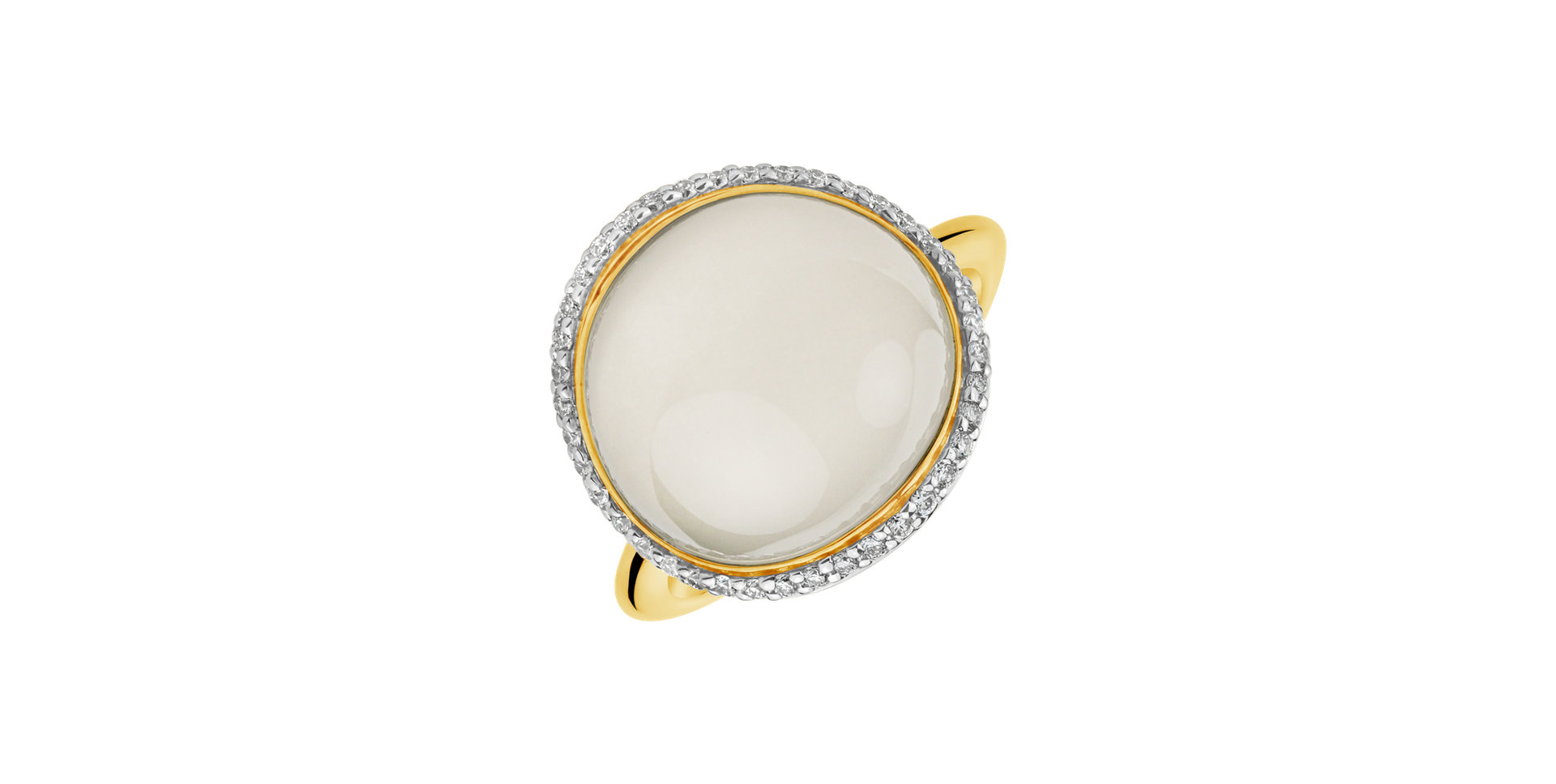 Prsten s quartzem a diamanty Diantha