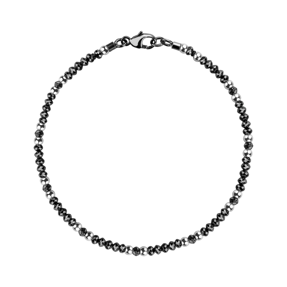 Náramek s černými diamanty Black Eminence