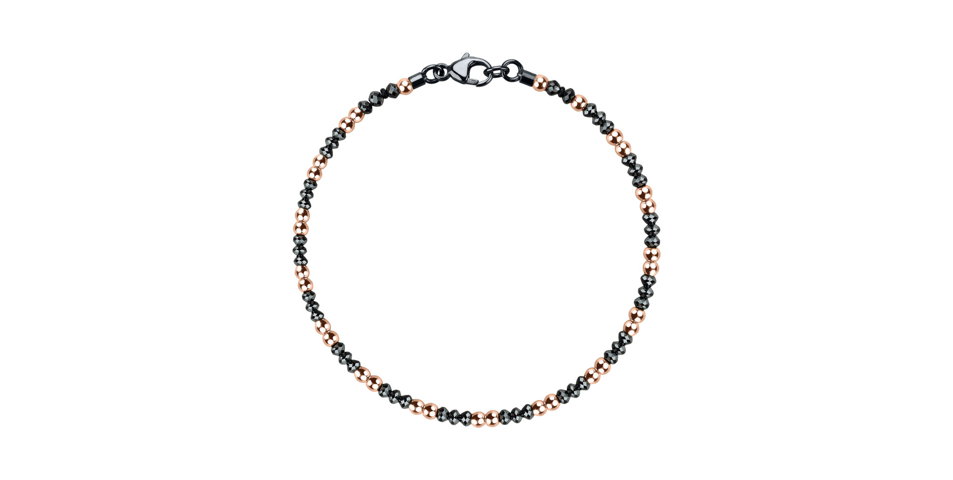 Náramek s černými diamanty Black Eminence