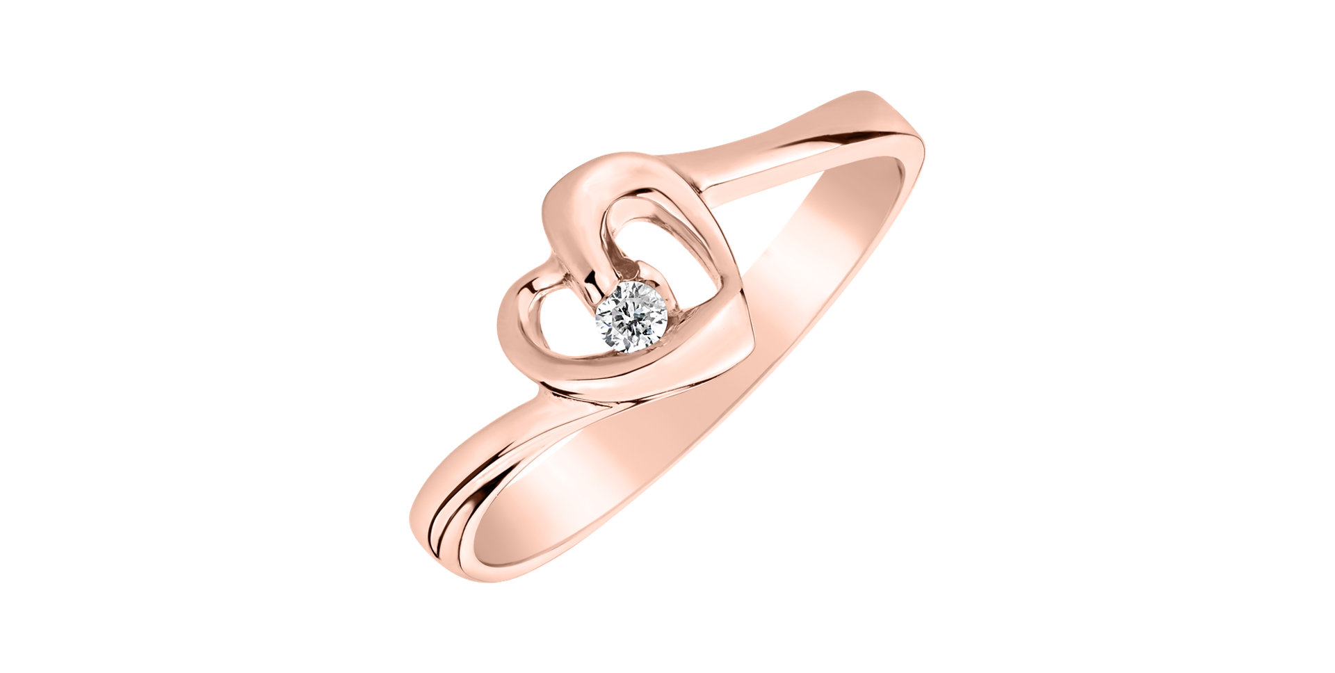 Prsten s diamantem Love Message