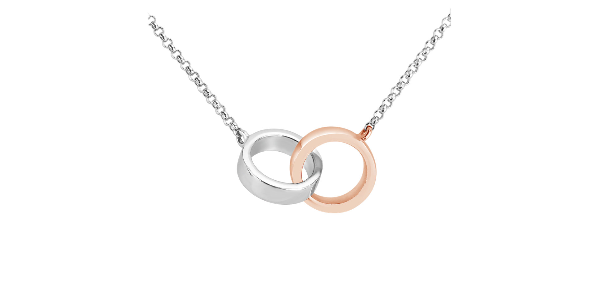 Náhrdelník s diamantem Eternal Circles