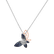 Přívěs s řetízkem a diamanty a safíry Shadow Butterfly2