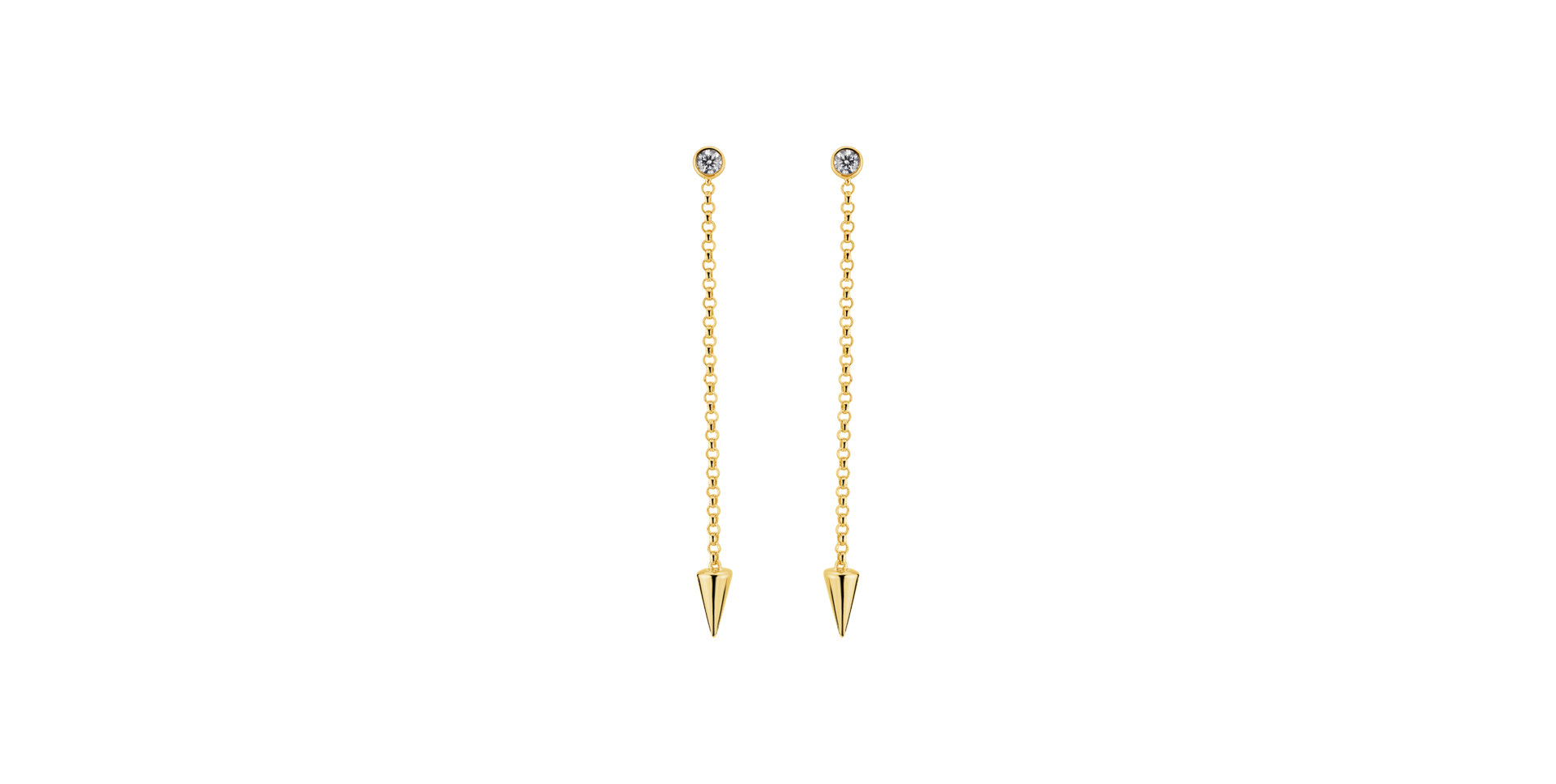 Náušnice s diamantem Devotion of Gravity