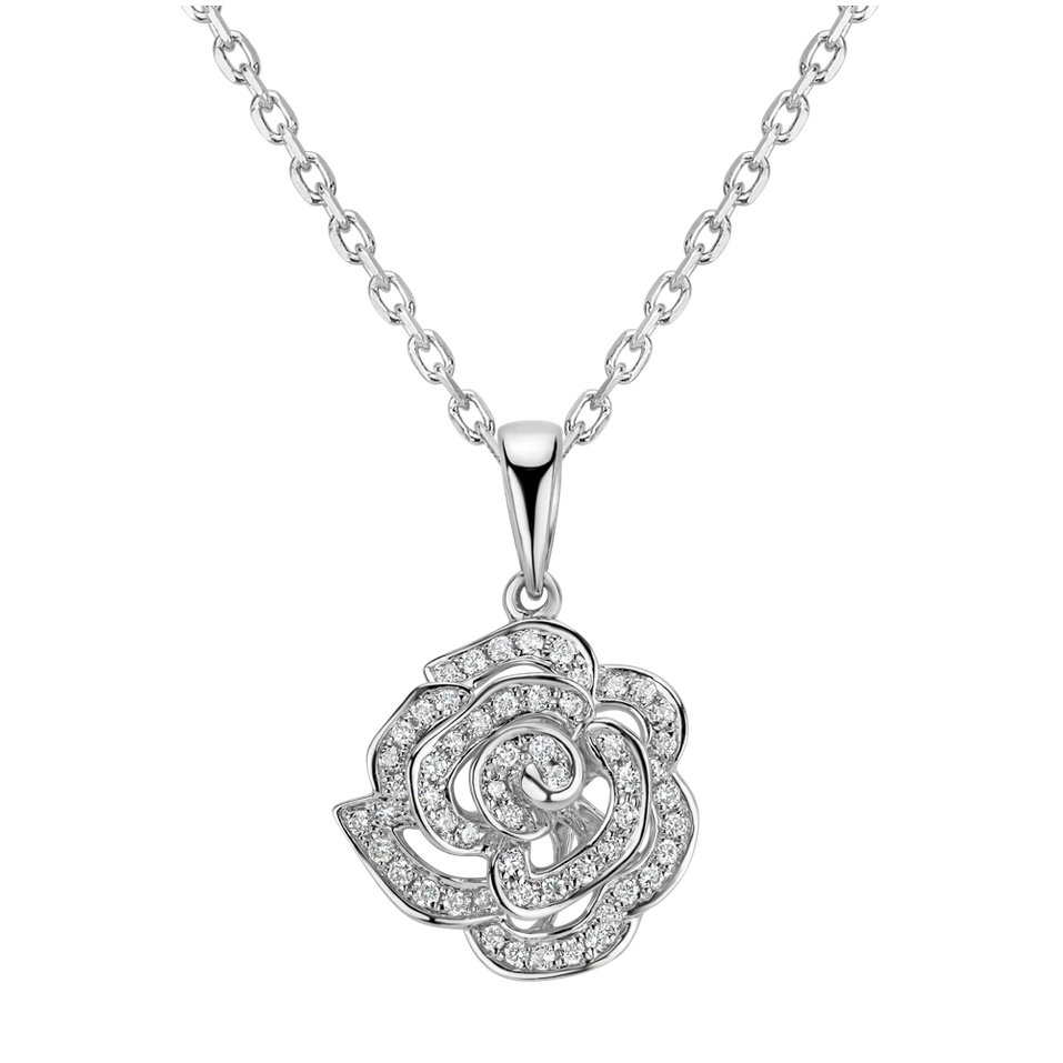 Přívěsek s diamanty Tangled Rose