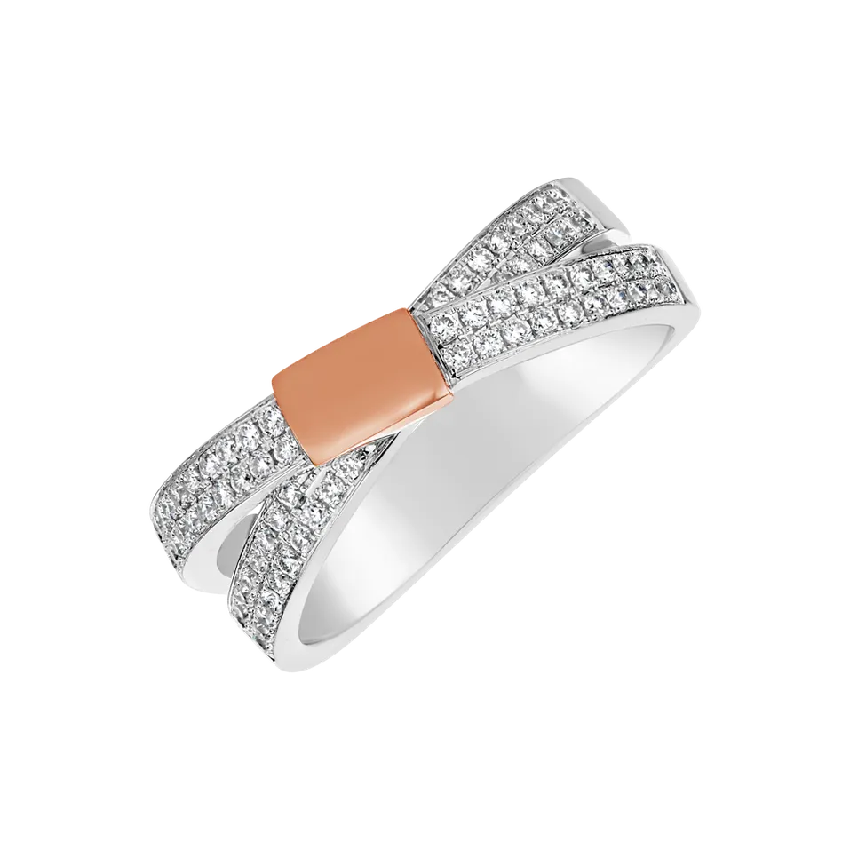 Prsten s diamanty Innocent Ribbon
