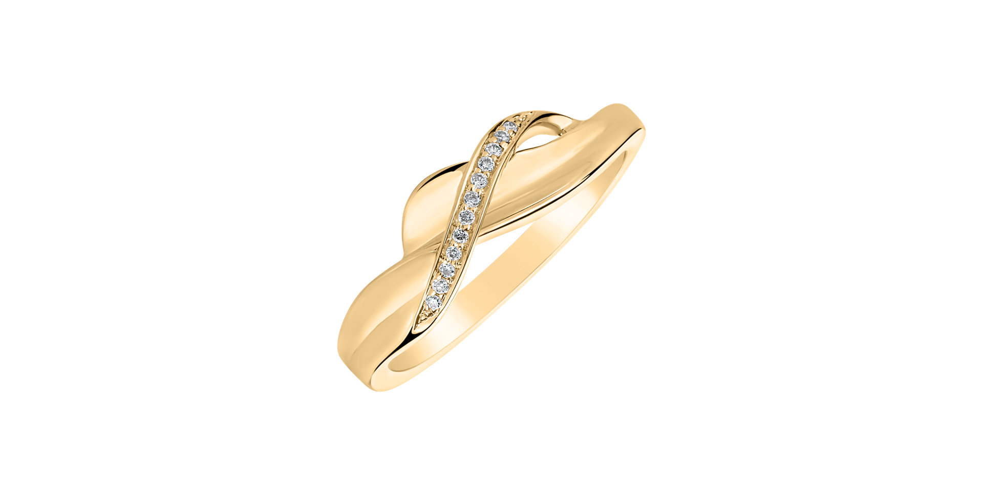 Prsten s diamanty Seductive Waves