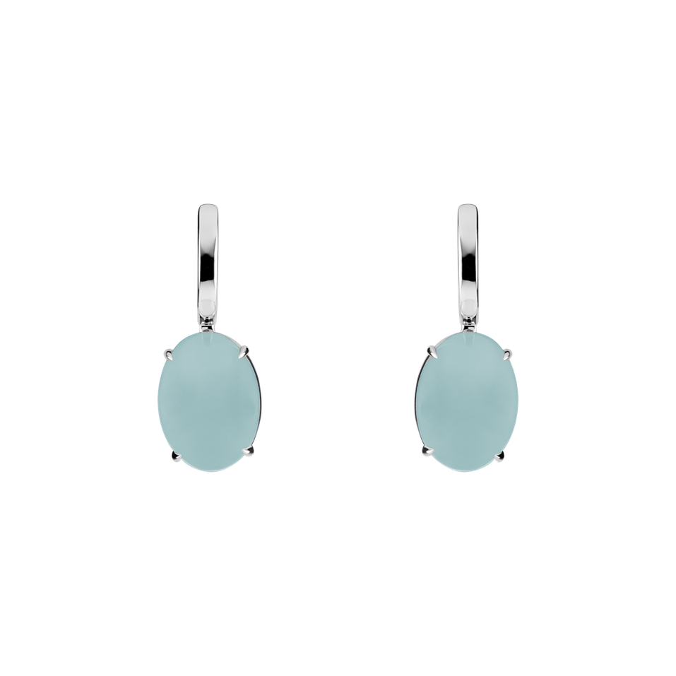 Náušnice s chalcedonem Blossom Gem