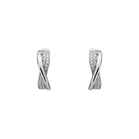 Náušnice s diamanty Essential Ray