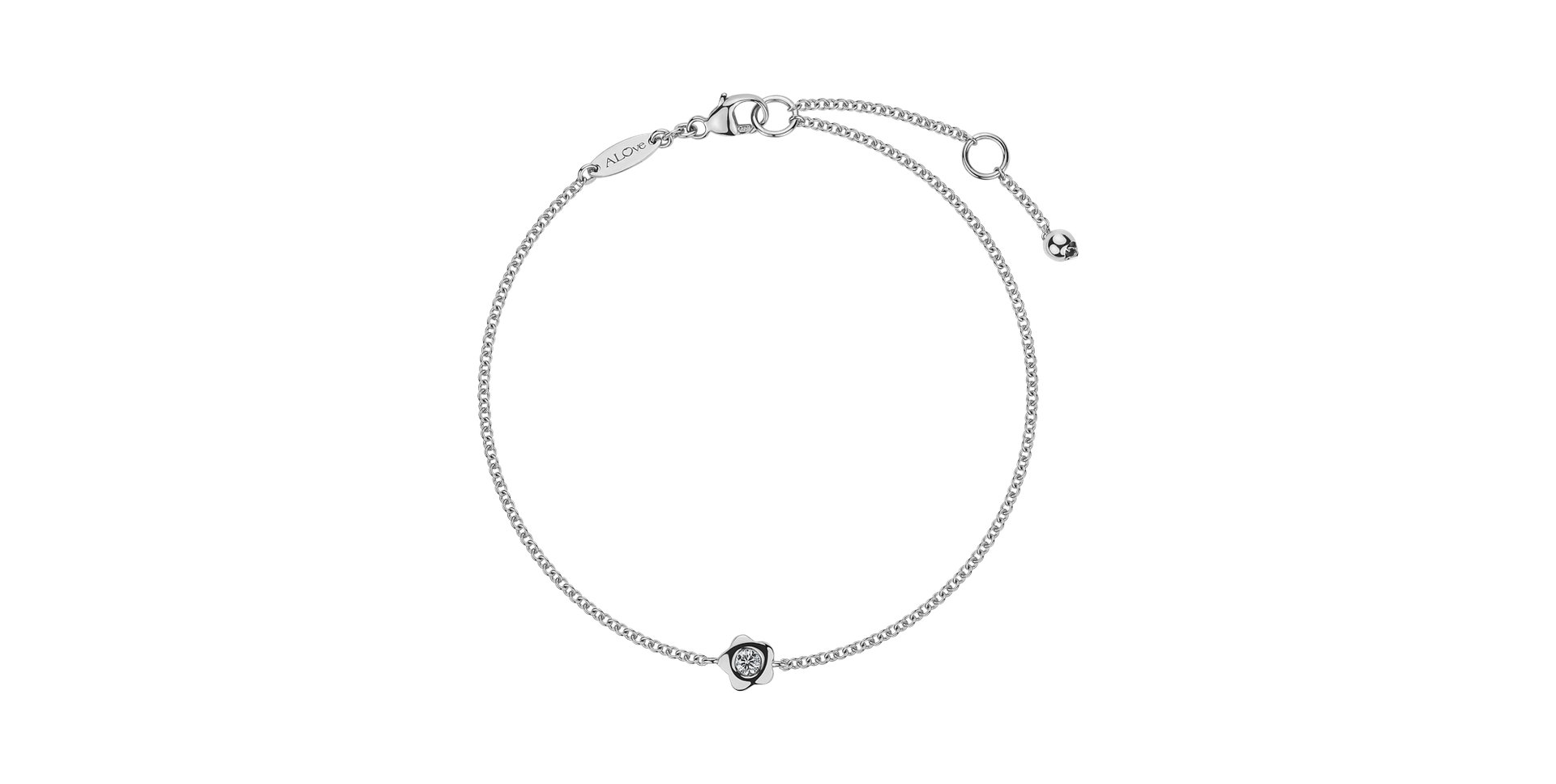 Náramek s diamantem Blossom of Happines