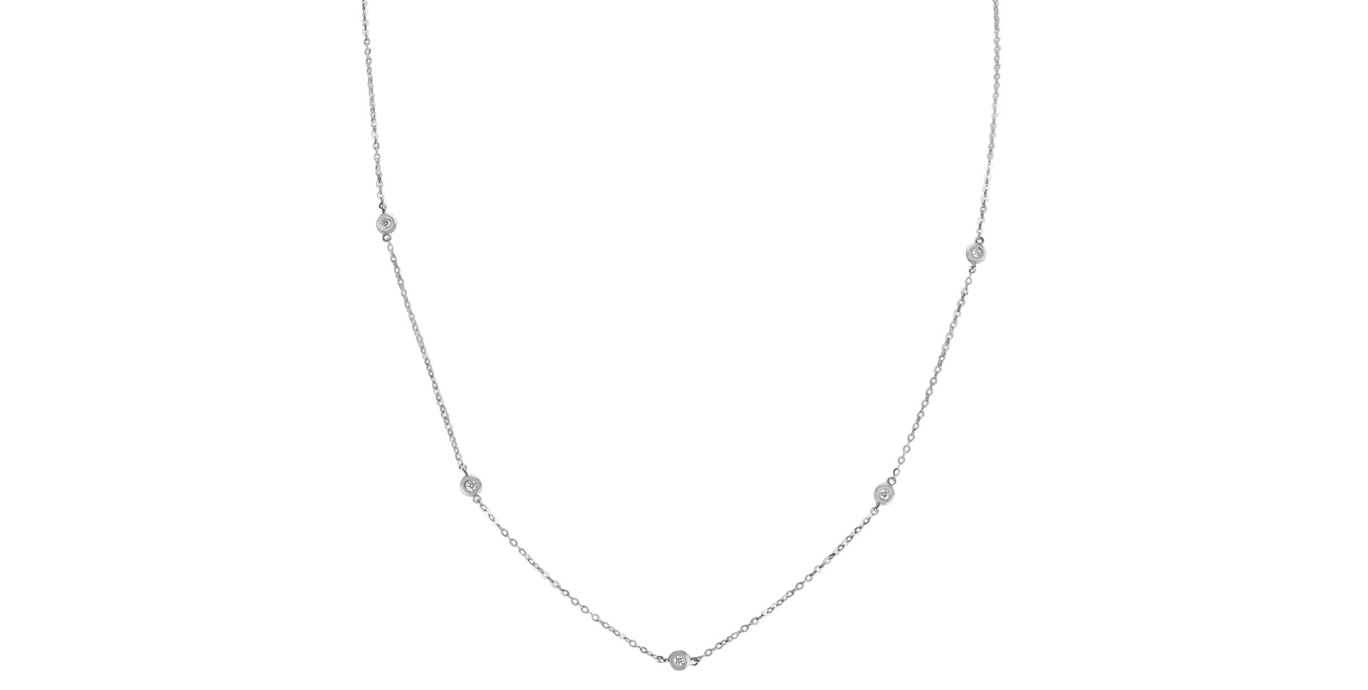 Náhrdelník s diamanty Dots