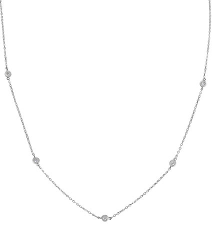 Náhrdelník s diamanty Dots