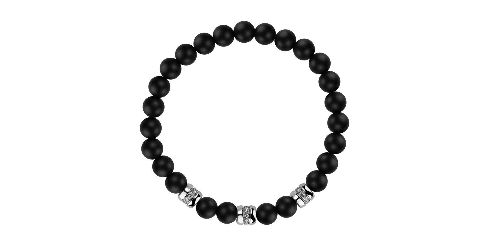 Náramek s diamanty a acháty Magic Jewel