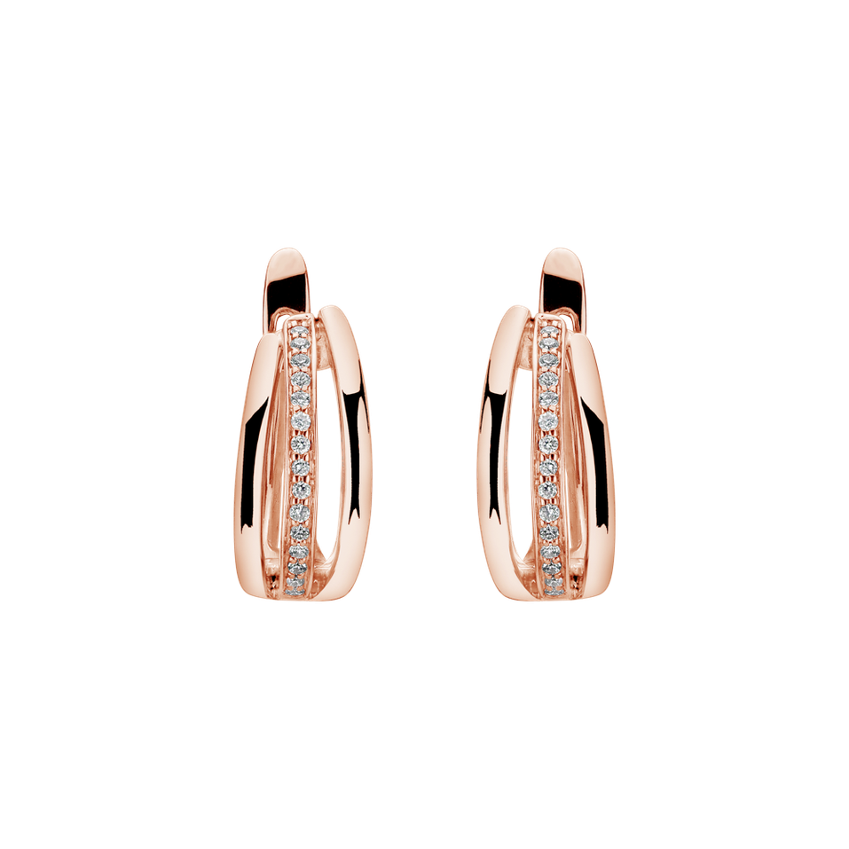 Náušnice s diamanty Sparkling Memory