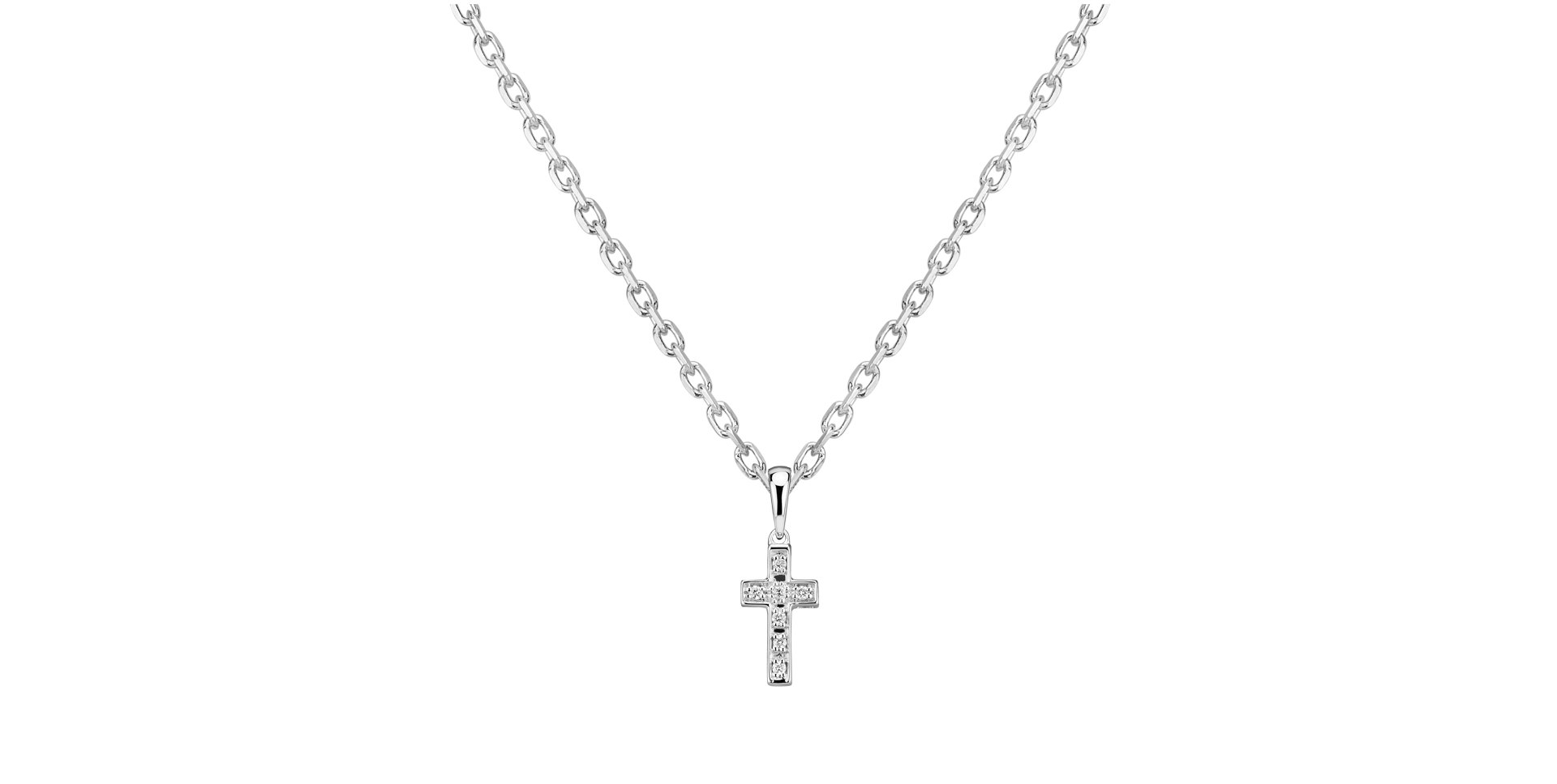 Přívěsek s diamanty Small Cross