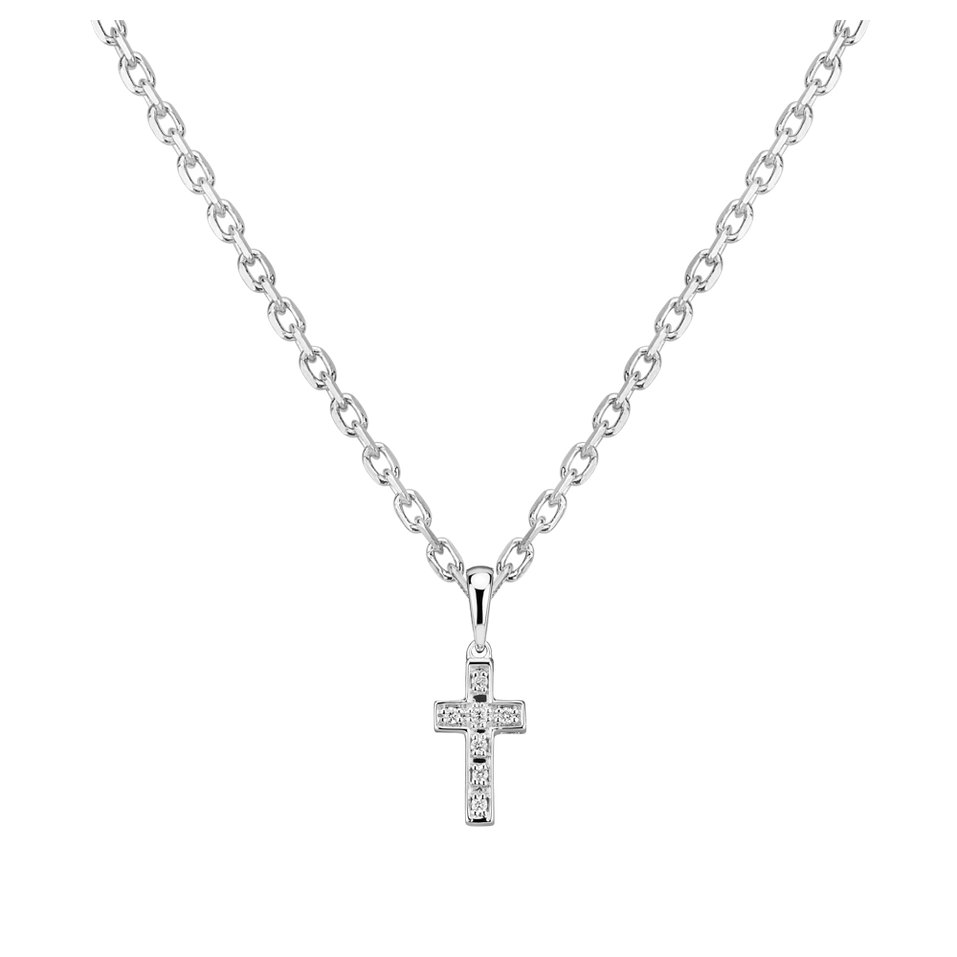 Přívěsek s diamanty Small Cross