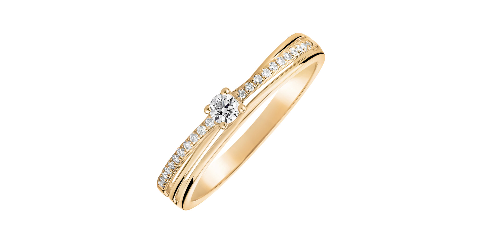 Prsten s diamanty Night Ray