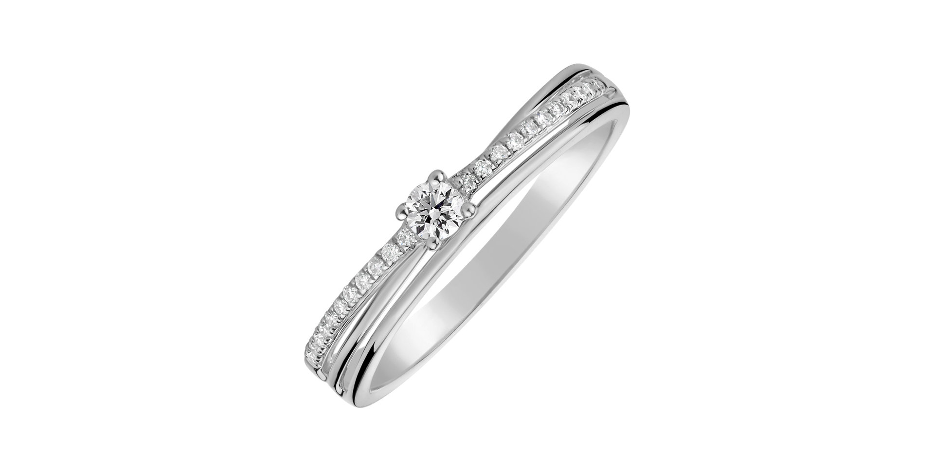 Prsten s diamanty Night Ray