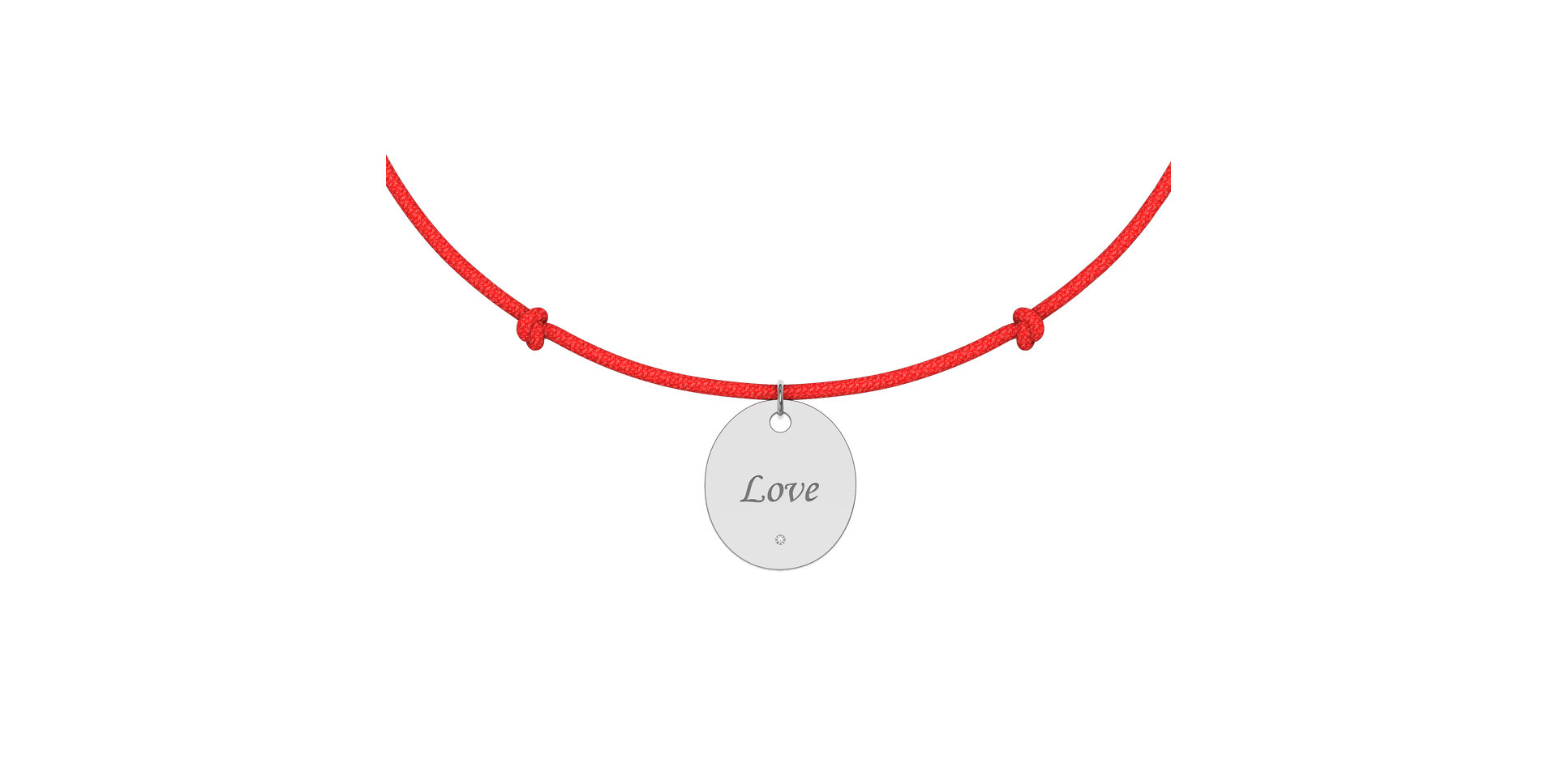 Diamantový náramek se šňůrkou Secret Love