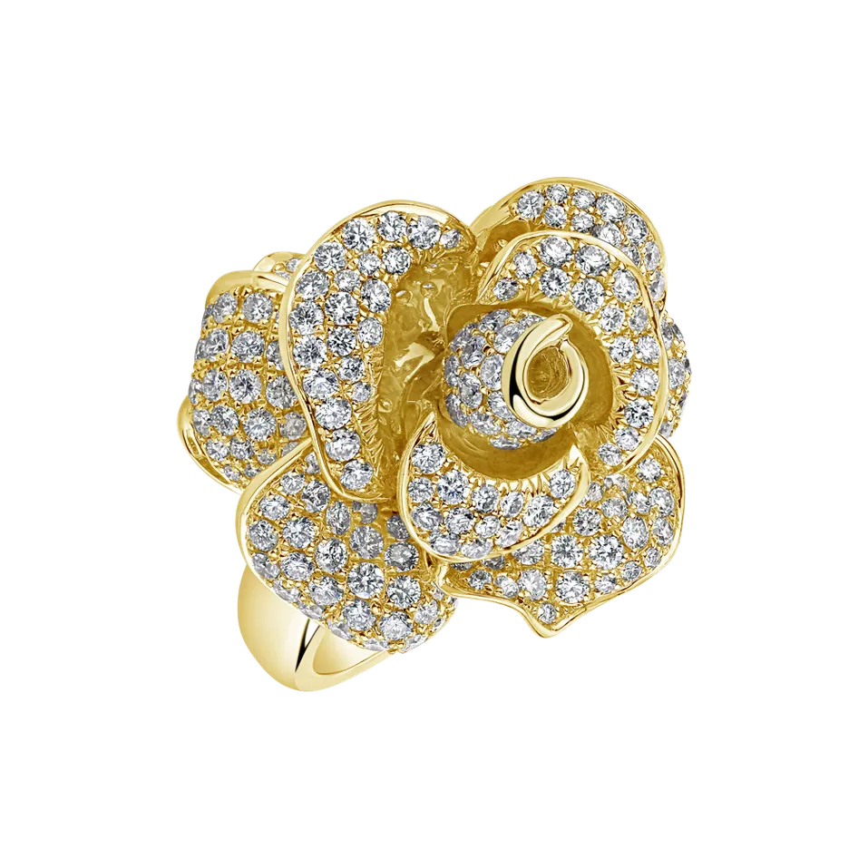 Prsten s diamanty Flower Legend