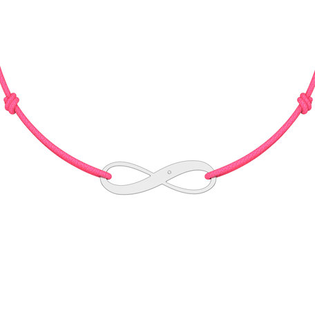 Diamantový náramek se šňůrkou Infinity