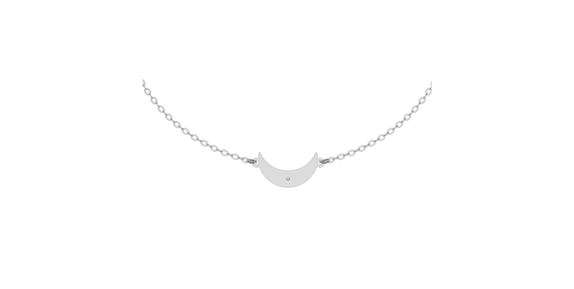 Náramek s diamantem Midnight Moon