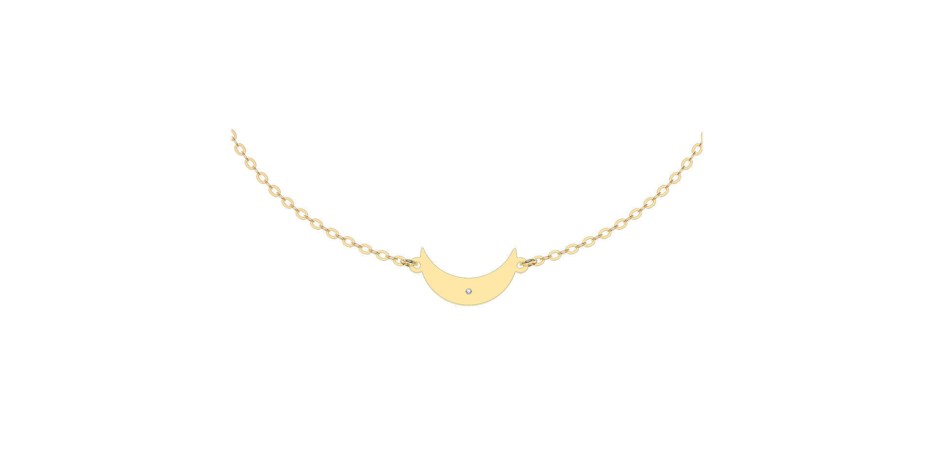 Náramek s diamantem Midnight Moon