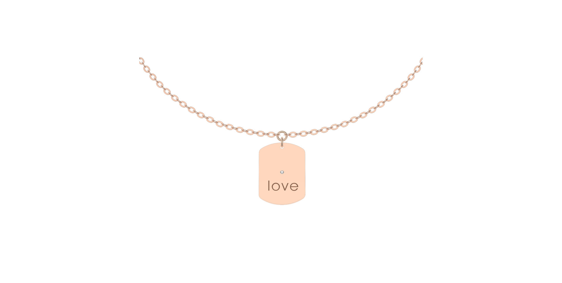 Náramek s diamantem Love