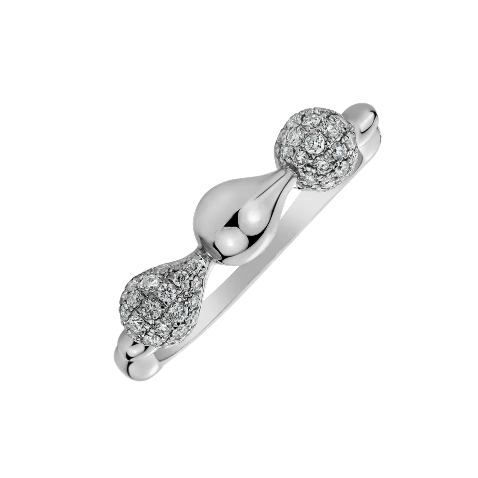 Prsten s diamanty Frozen Tear