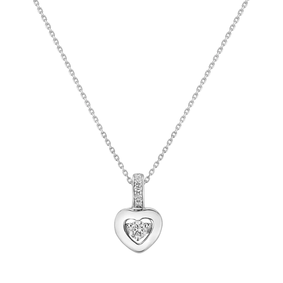 Přívěs s diamanty Petite Heart