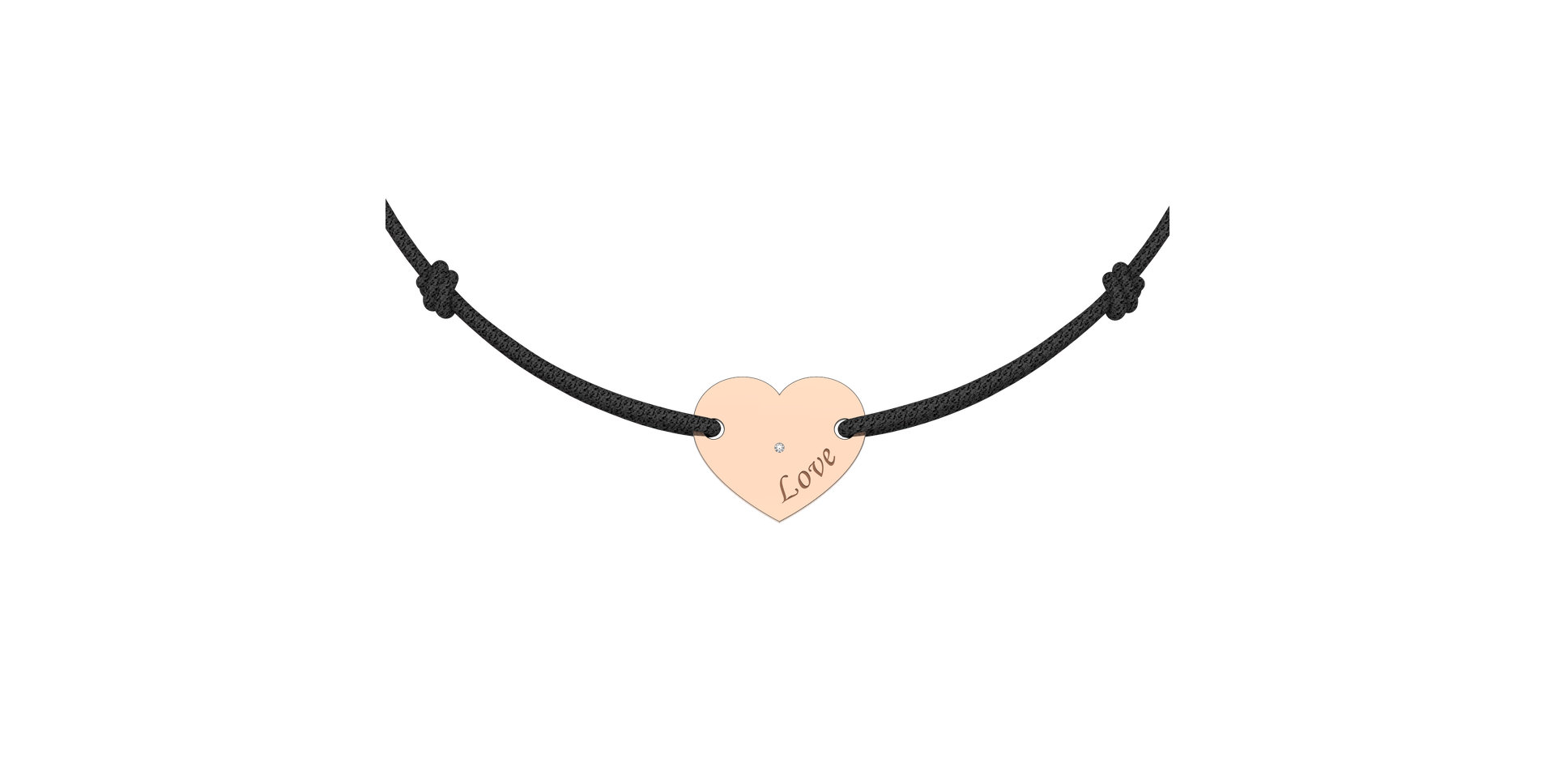 Náramek s diamantem Amour Gem