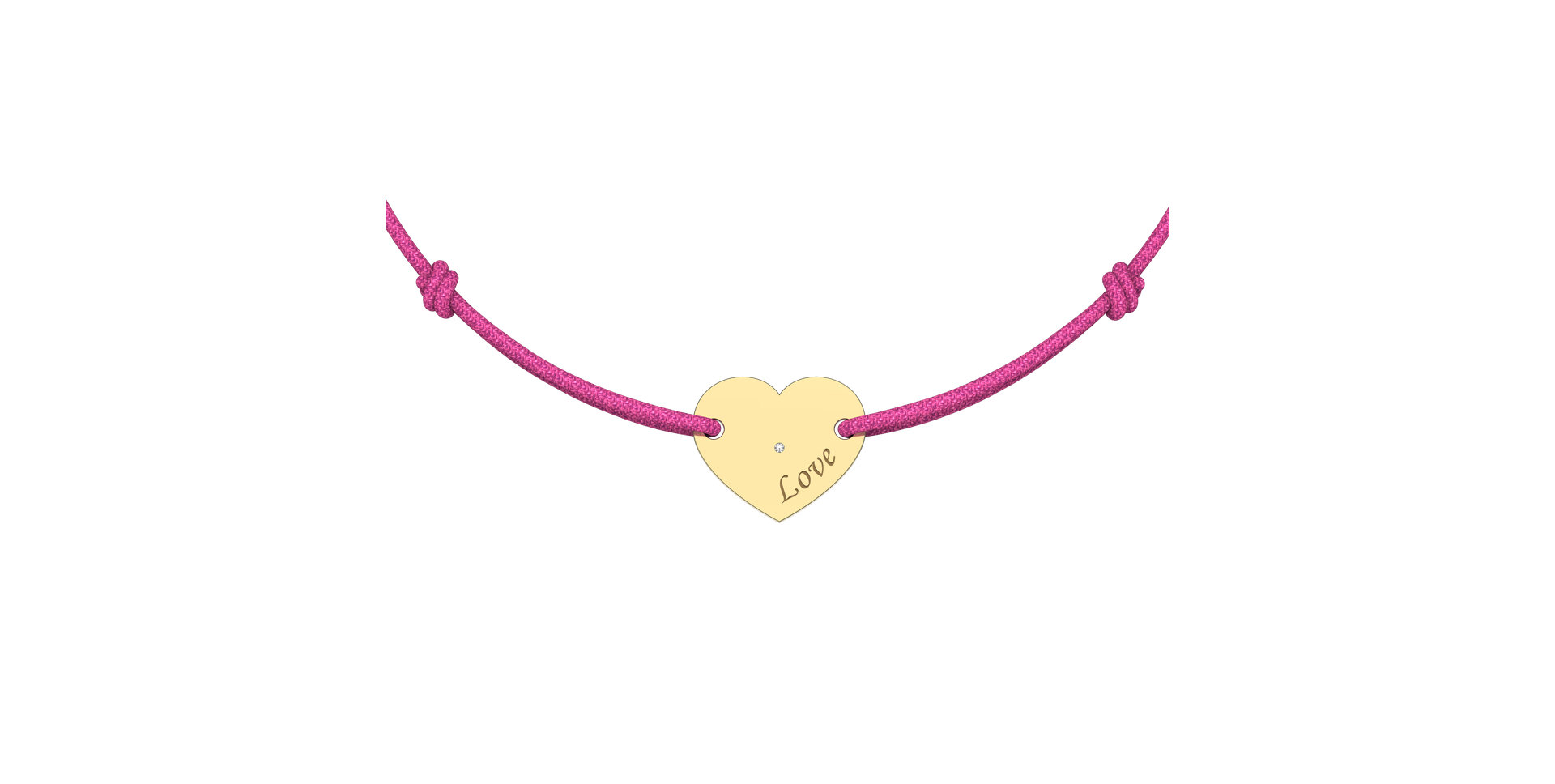 Náramek s diamantem Amour Gem