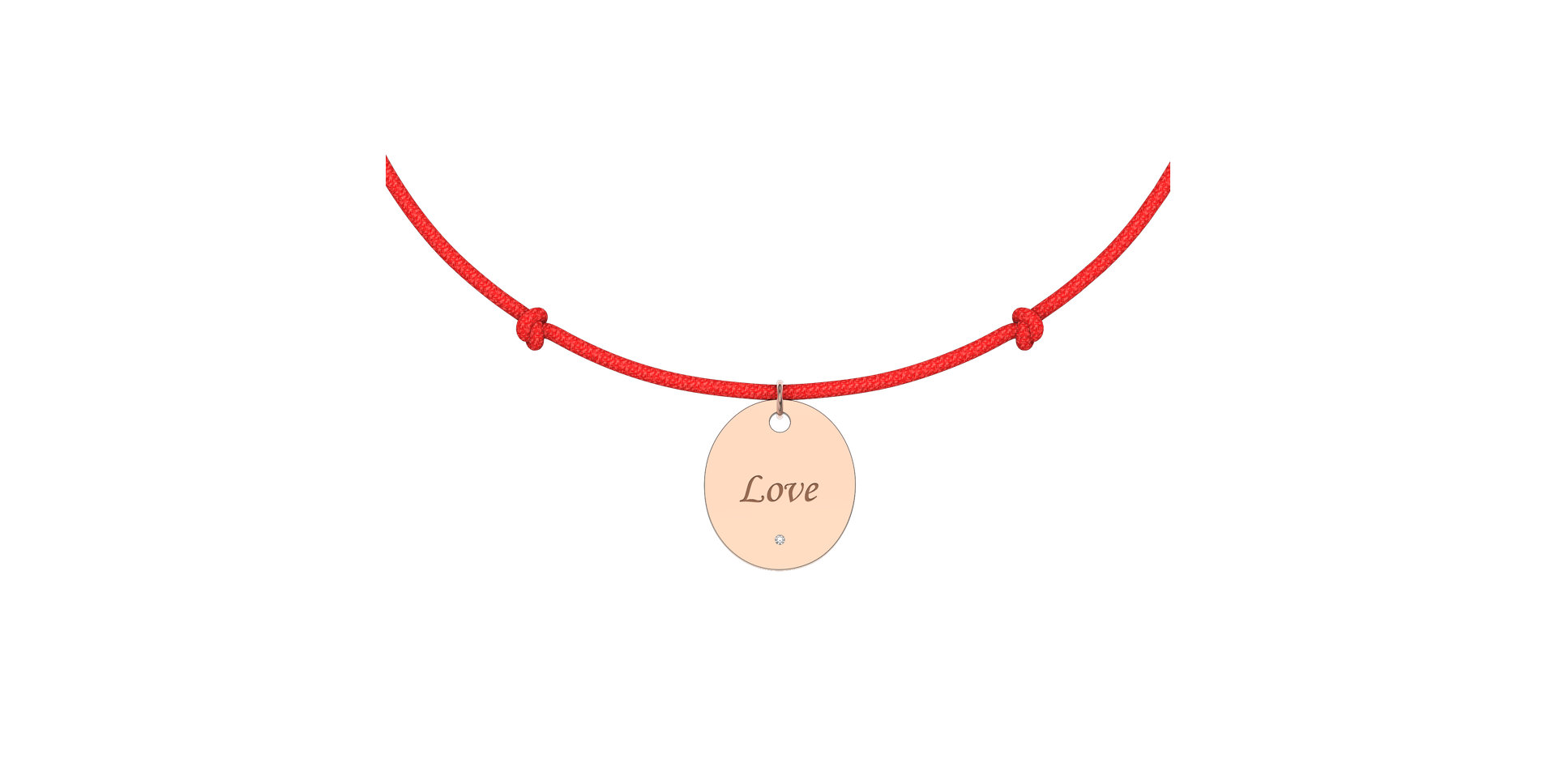 Diamantový náramek se šňůrkou Secret Love