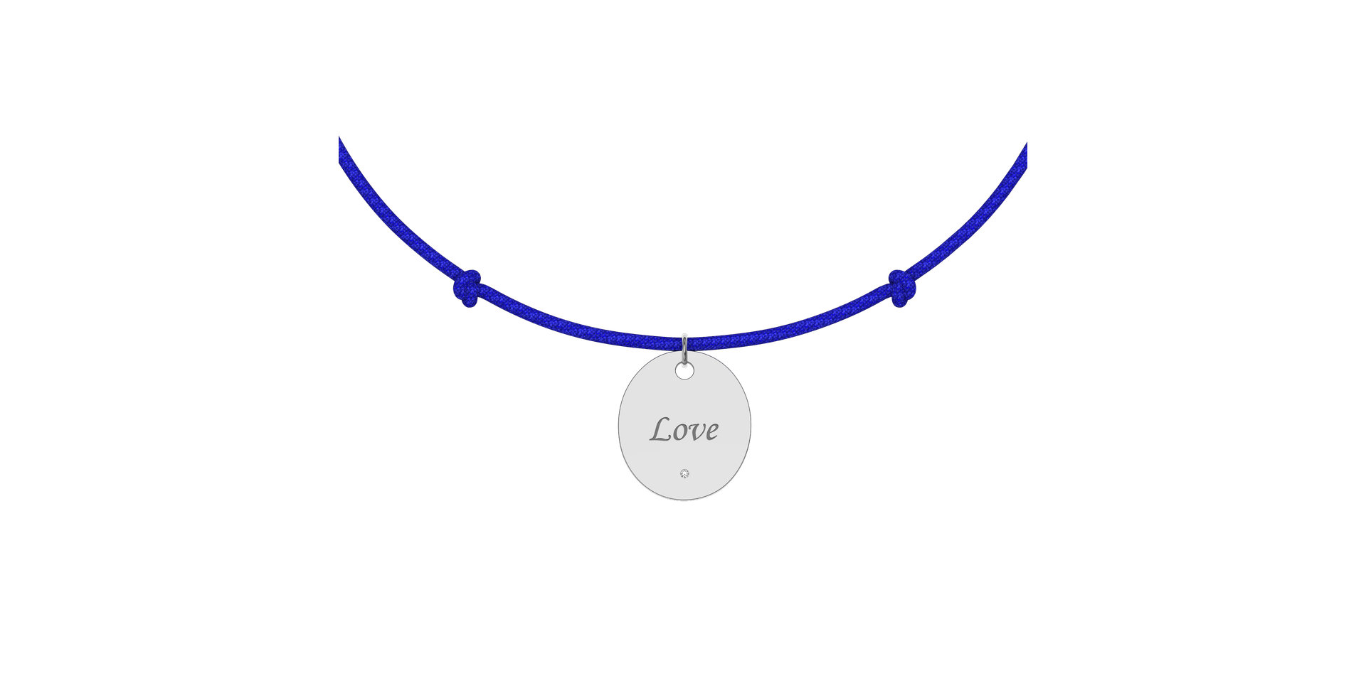 Diamantový náramek se šňůrkou Secret Love