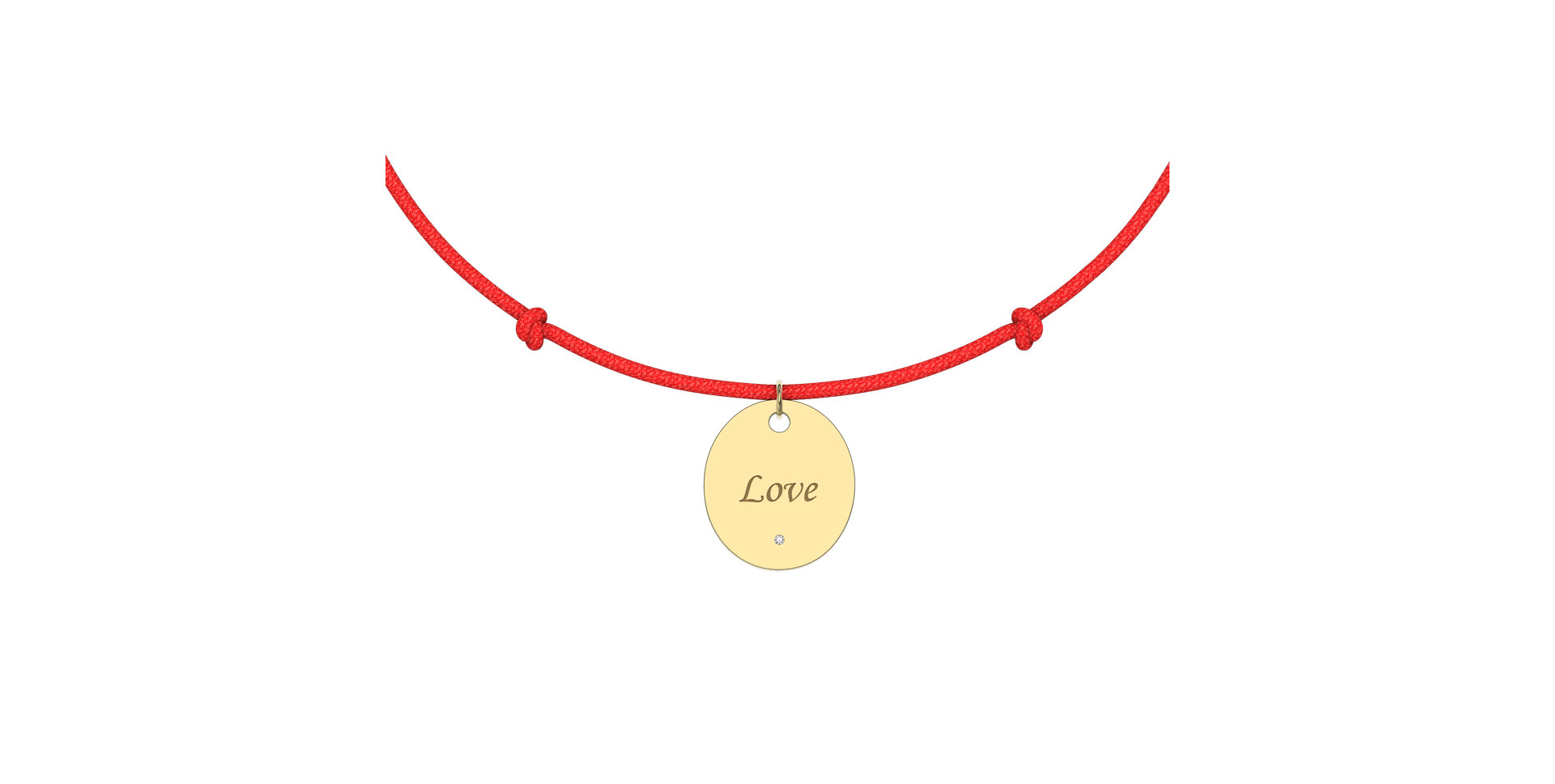 Diamantový náramek se šňůrkou Secret Love