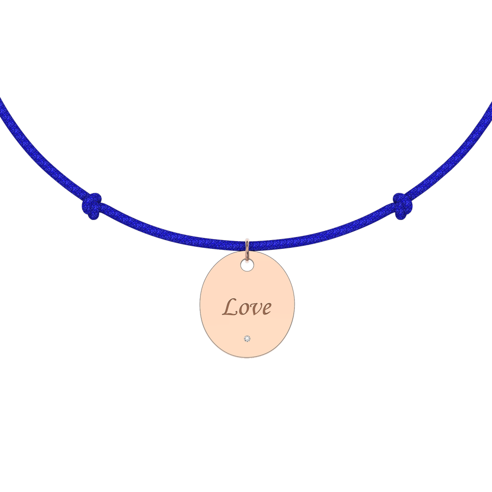 Diamantový náramek se šňůrkou Secret Love