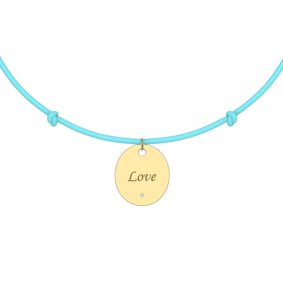 Diamantový náramek se šňůrkou Secret Love
