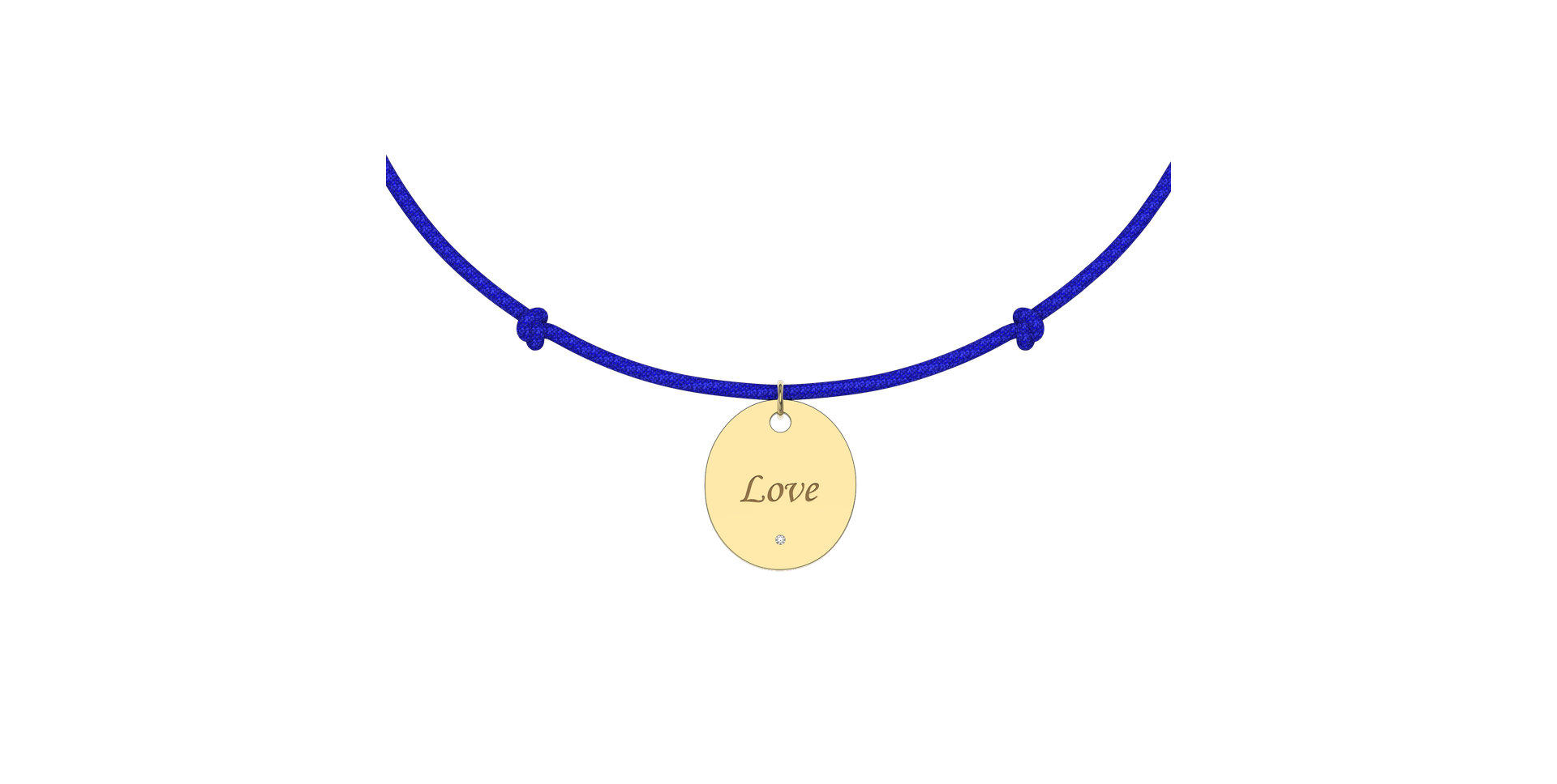 Diamantový náramek se šňůrkou Secret Love