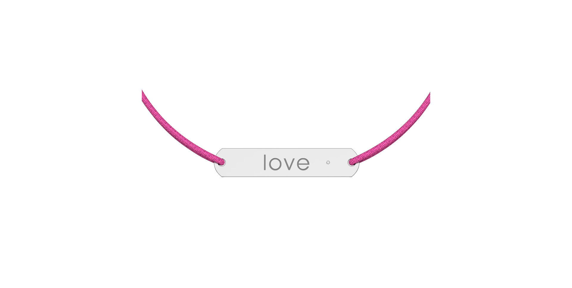 Diamantový náramek se šňůrkou Amour Love