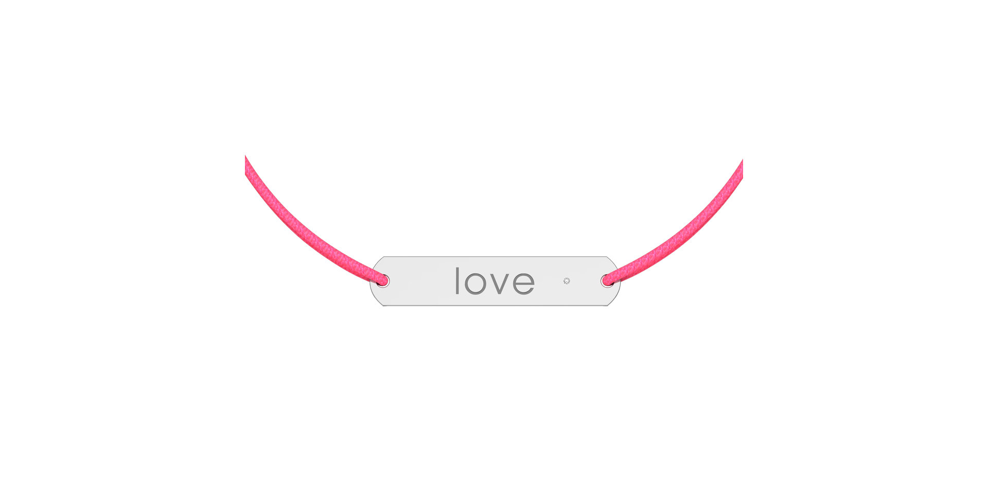 Diamantový náramek se šňůrkou Amour Love