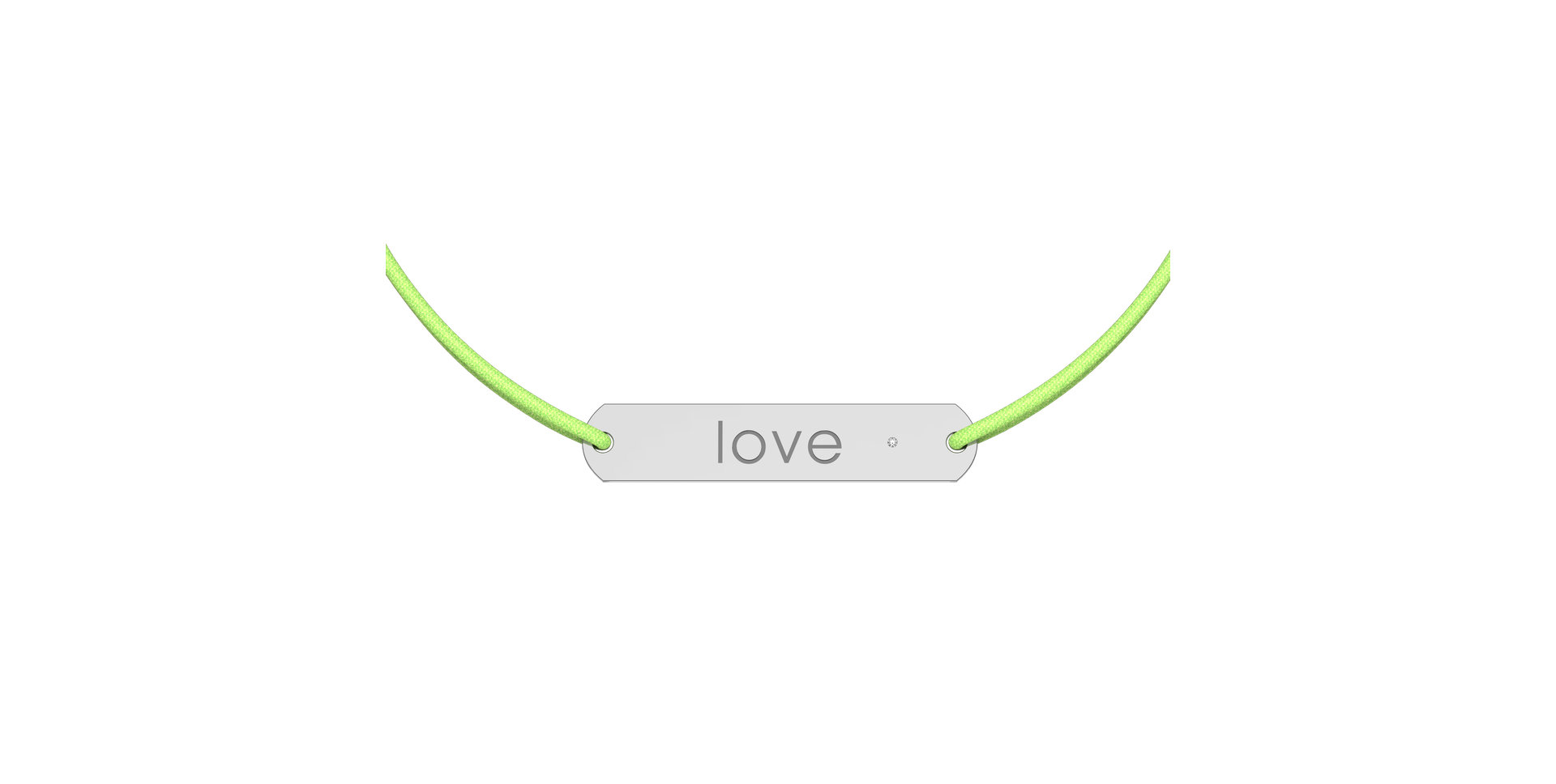 Diamantový náramek se šňůrkou Amour Love