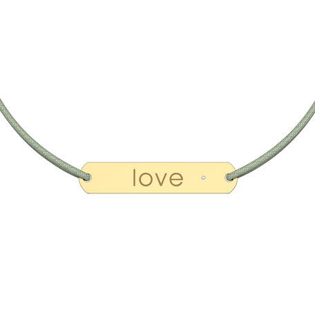 Diamantový náramek se šňůrkou Amour Love