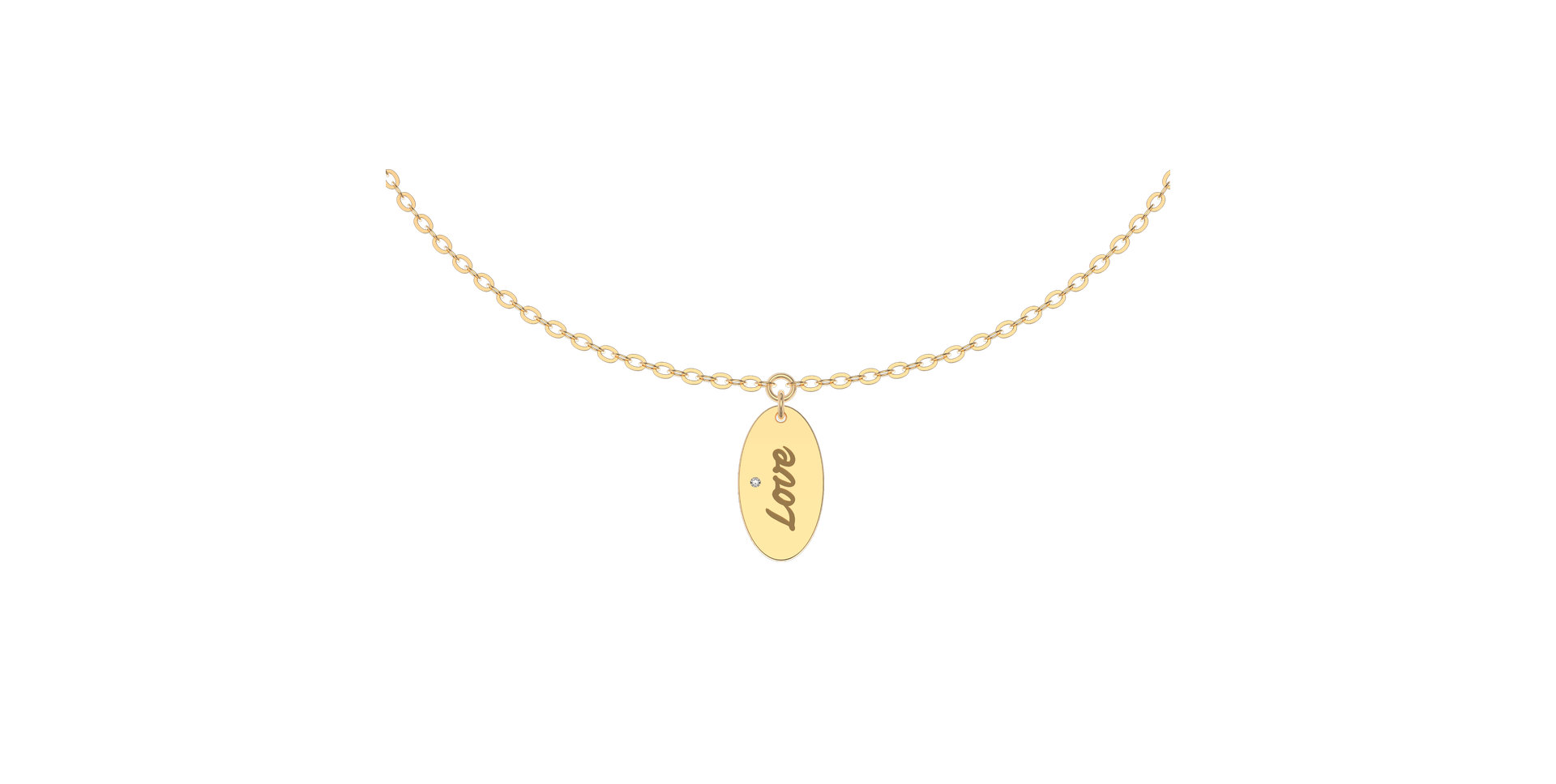 Náramek s diamantem Love Amour Message