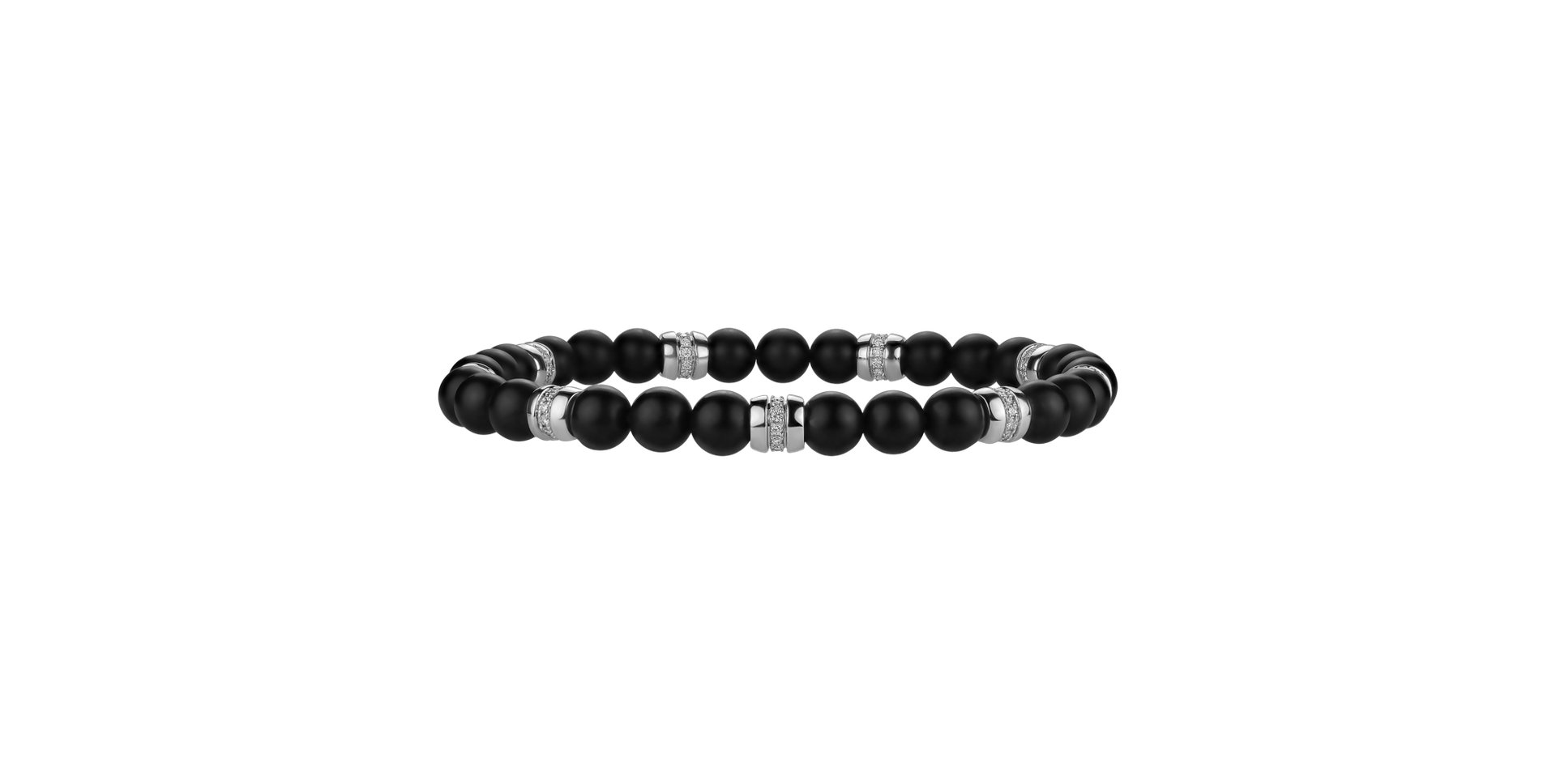 Náramek s diamanty a acháty Neverending Style