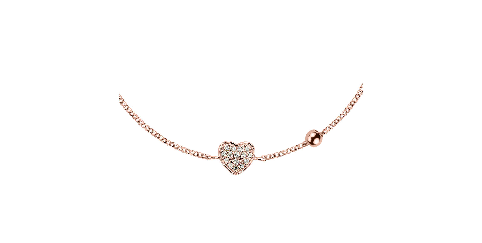 Náramek s diamanty My Heart