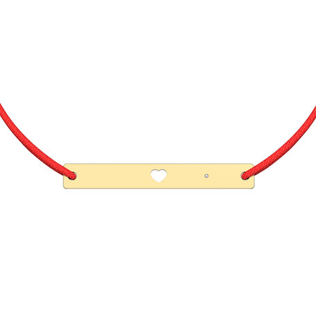 Diamantový náramek se šňůrkou Love U