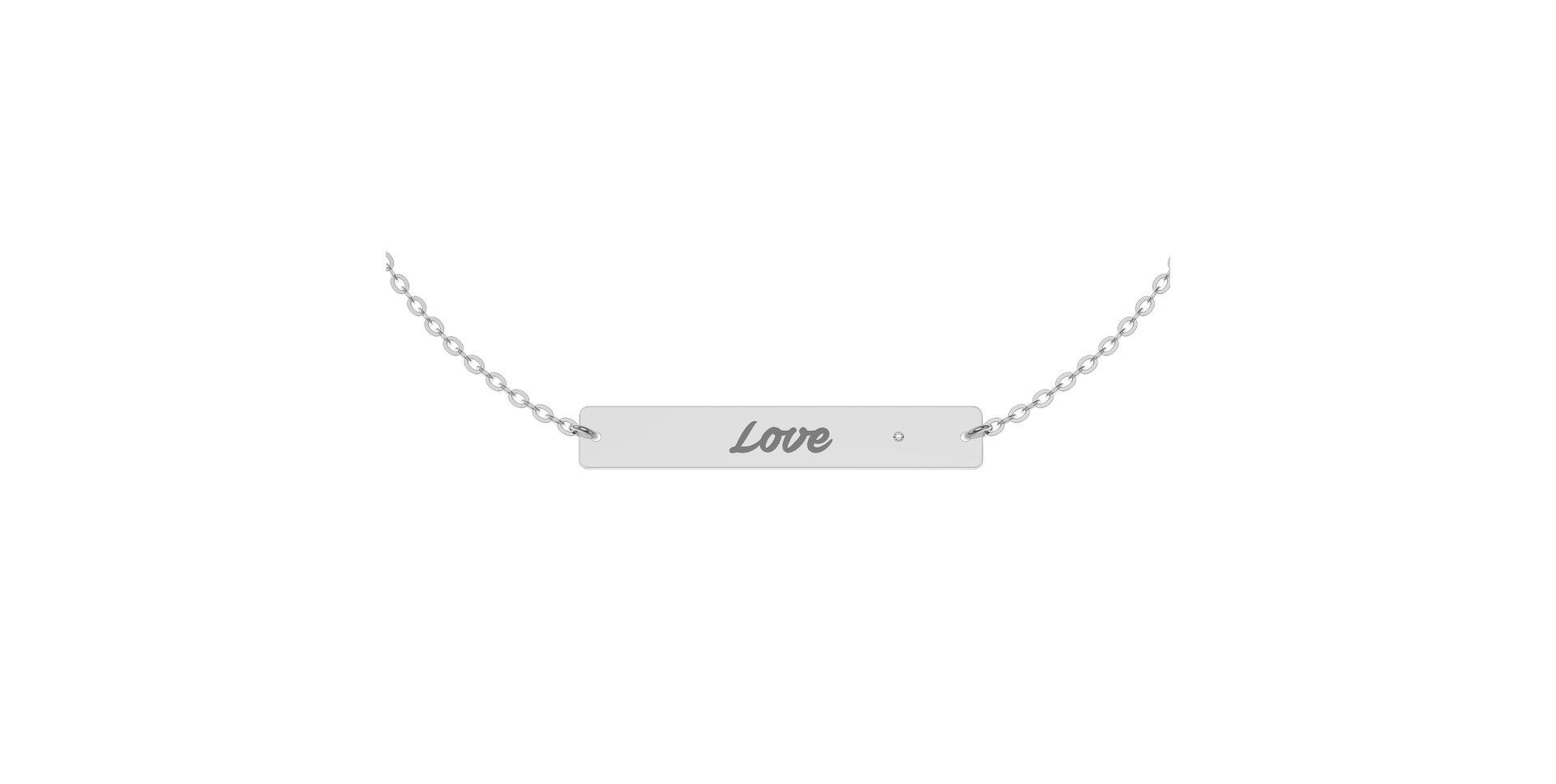 Náramek s diamantem Love Passion Amour