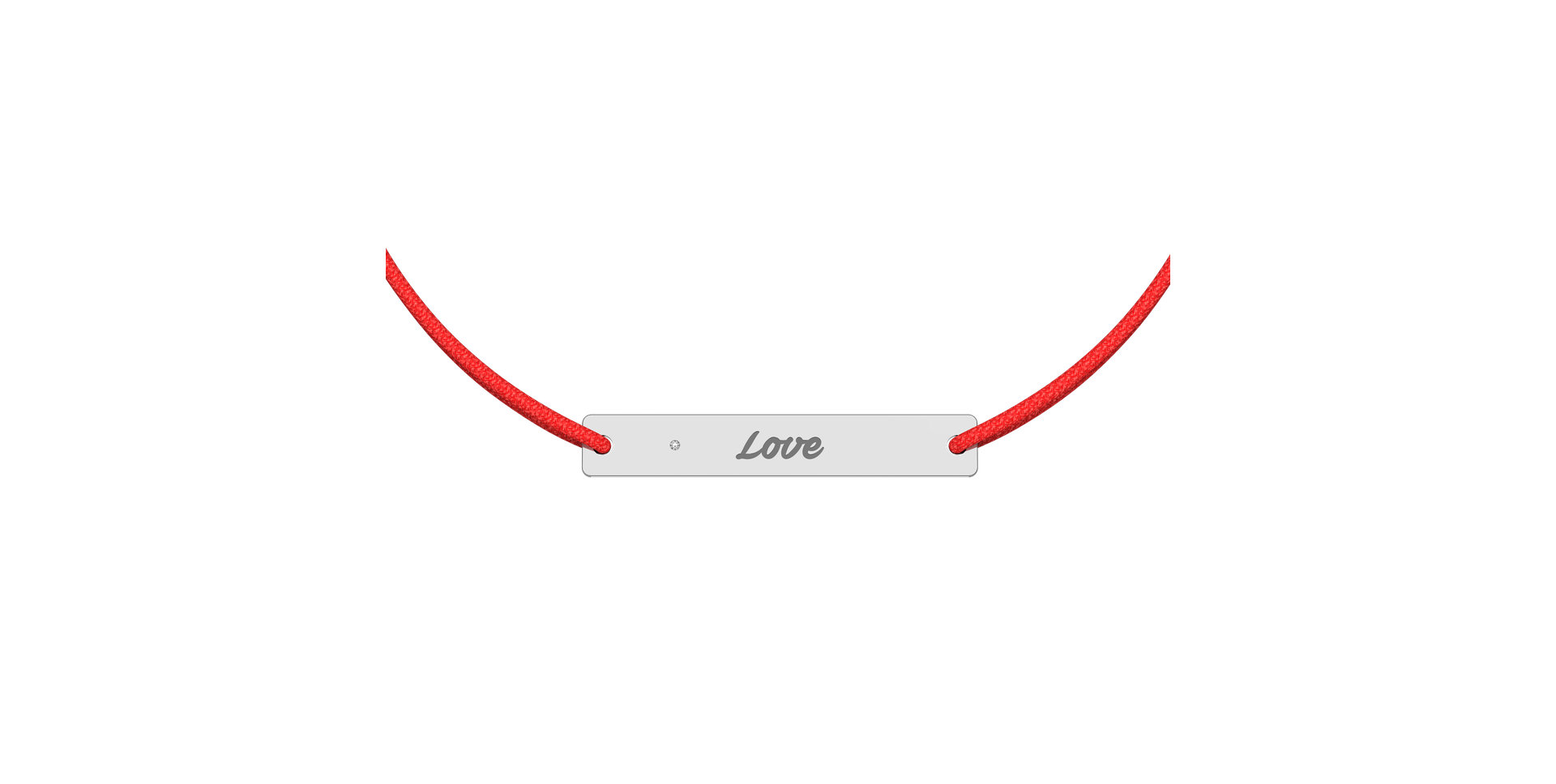 Diamantový náramek se šňůrkou Stamp Diamond